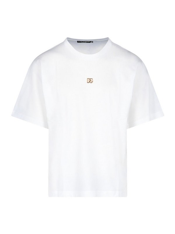 DOLCE & GABBANA: t-shirts - Metal logo T-shirt
