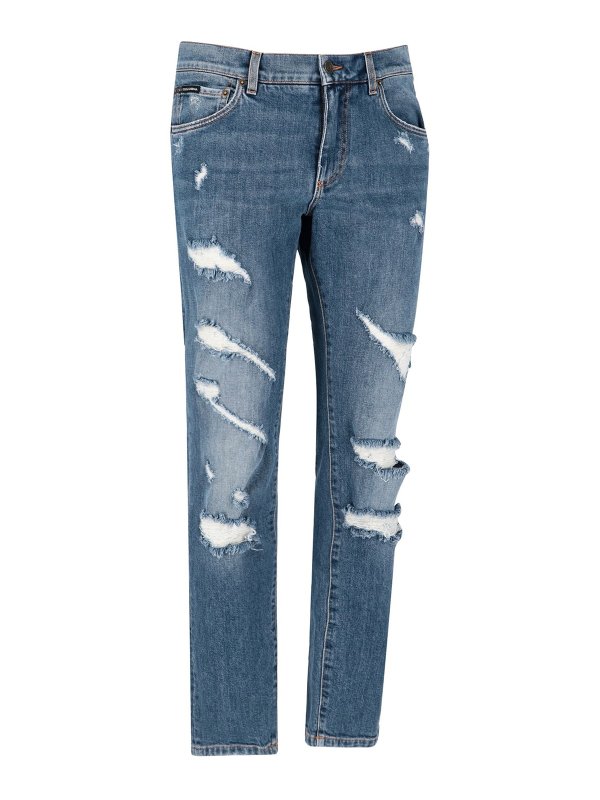 DOLCE & GABBANA: ストレートジーンズ online - ストレートジーンズ - ブルー