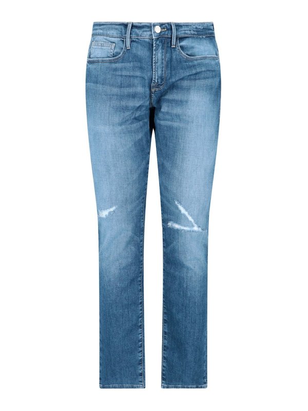 Frame: Straight Leg Jeans - Straight Leg Jeans - Blau