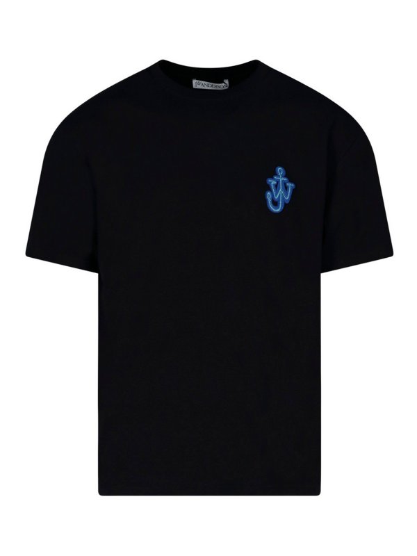 J.W. ANDERSON: t-shirts - Chest logo patch T-shirt