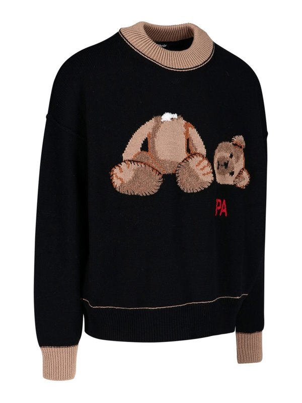 Palm Angels: Pull col rond online - Pull Col Rond - Noir