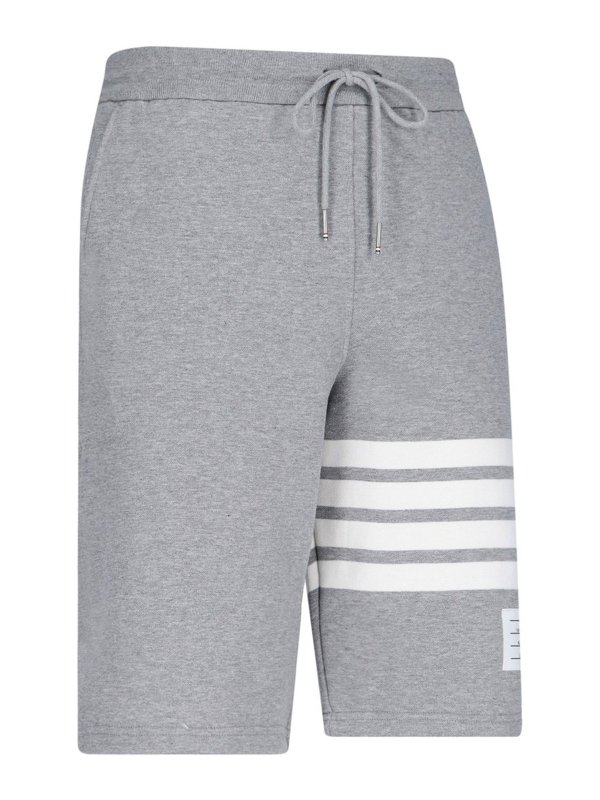 THOM BROWNE: tracksuit bottoms online - 4-bar sweat shorts