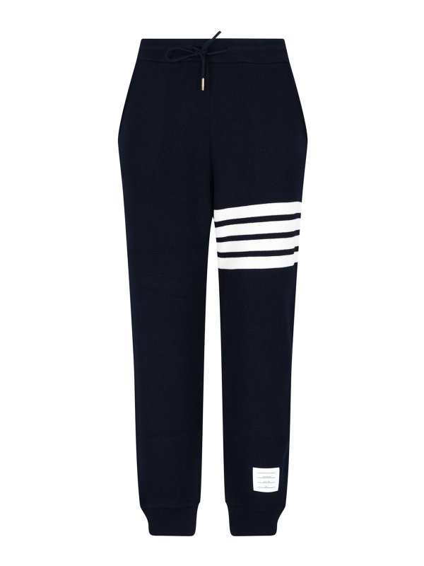 THOM BROWNE: カジュアルトラウザー - カジュアルパンツ - ブルー