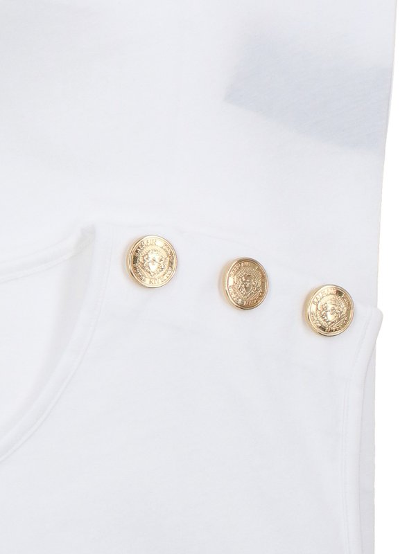 Logo buttons top shop online: Balmain