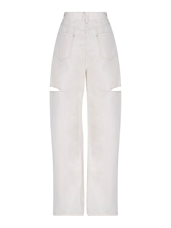 iKRIX Maison Margiela: ボーイフレンドデニム - ボーイフレンド - 白