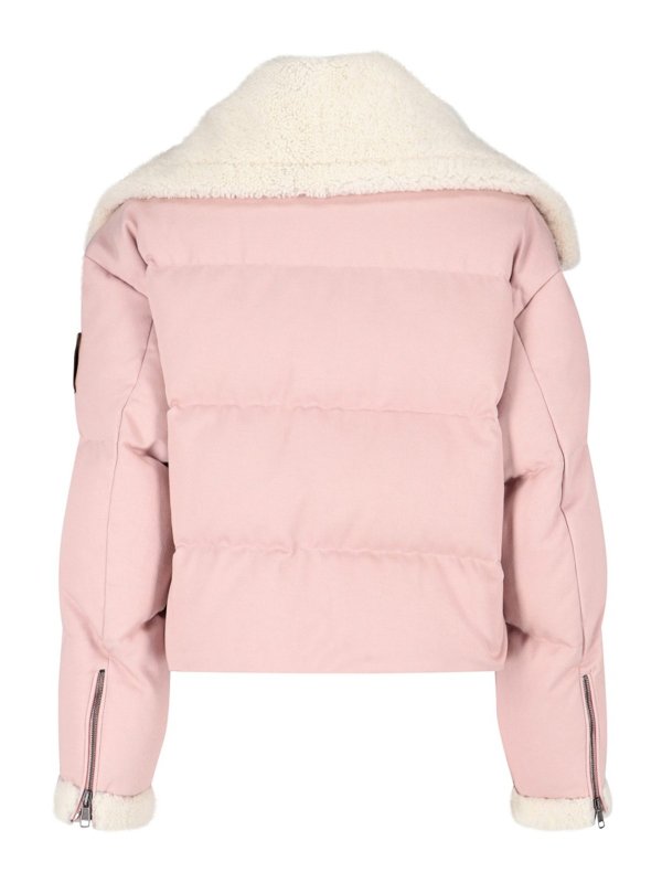 iKRIX MONCLER: padded jackets - Transformable shearling collar down jacket