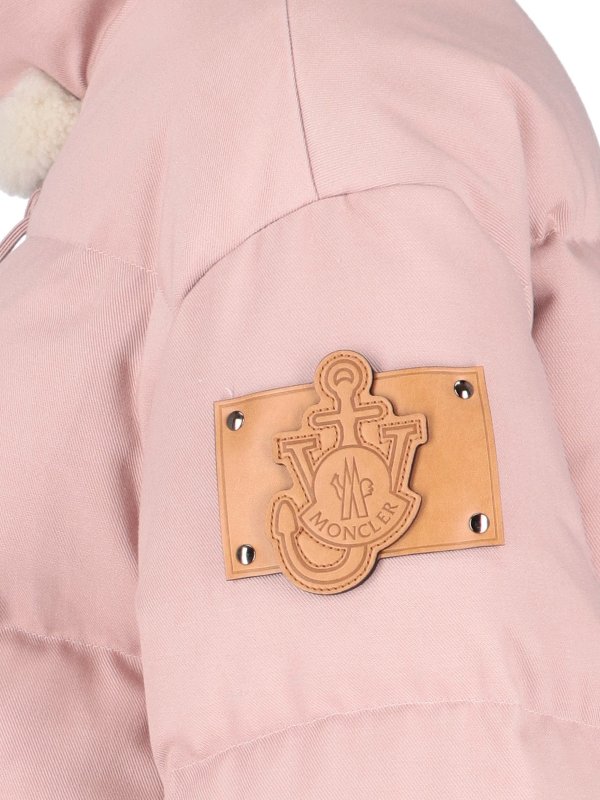 MONCLER buy online Transformable shearling collar down jacket
