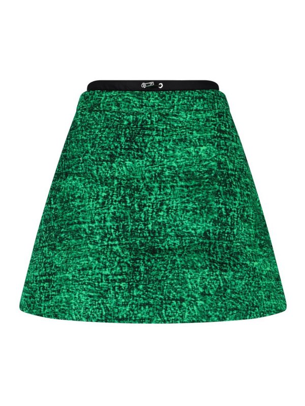 MONCLER: mini skirts - Printed mini skirt