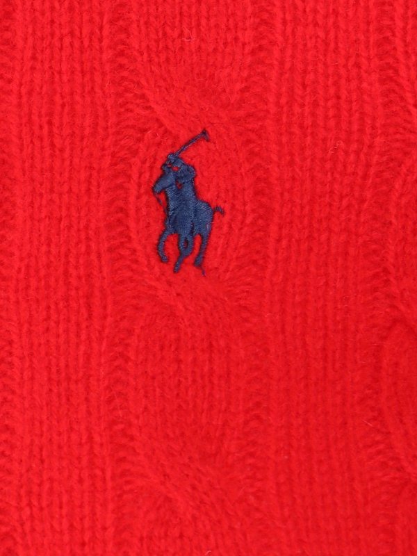 Logo braided sweater shop online: POLO RALPH LAUREN