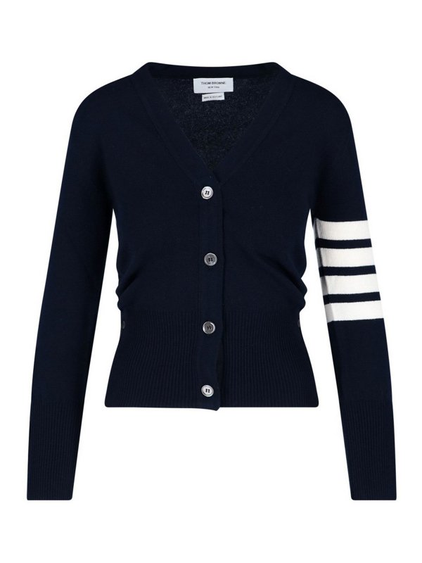 THOM BROWNE: Cardigans - Cardigan - Blau
