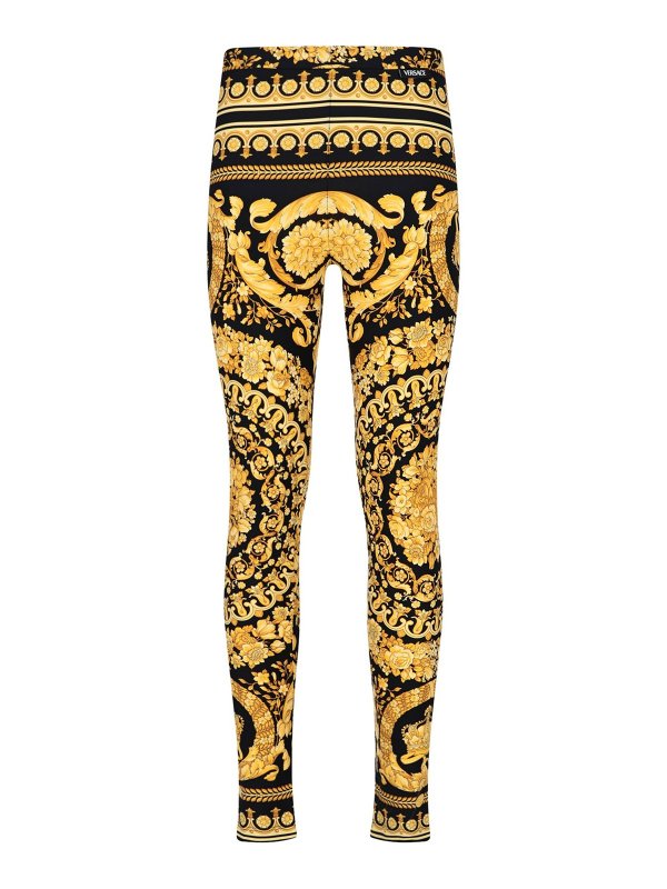 VERSACE: leggings - Barocco print leggings