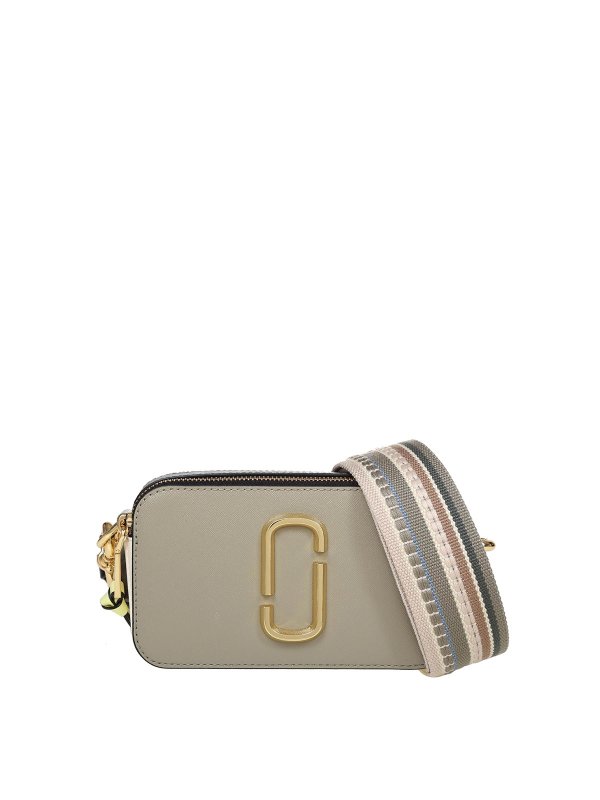 MARC JACOBS: cross body bags - Snapshot bag in green leather