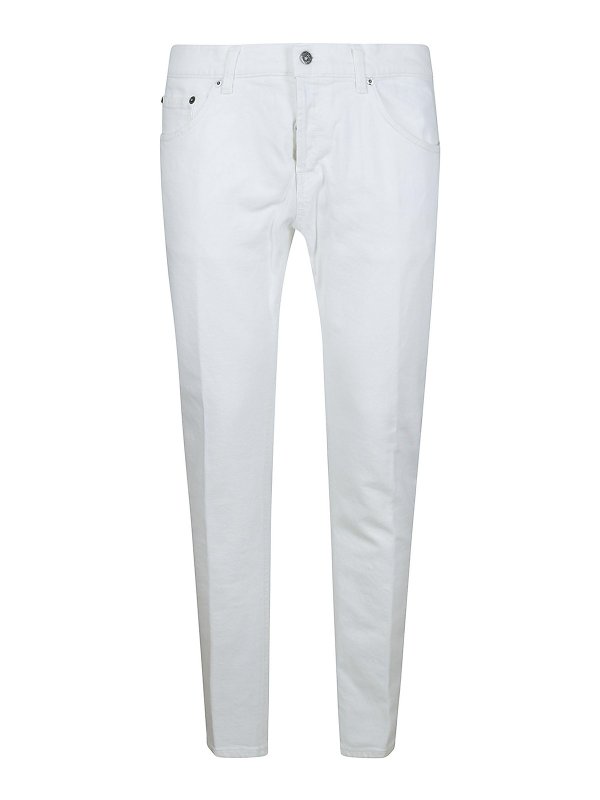 DONDUP: Jeans Rectos - Vaqueros Rectos - Blanco