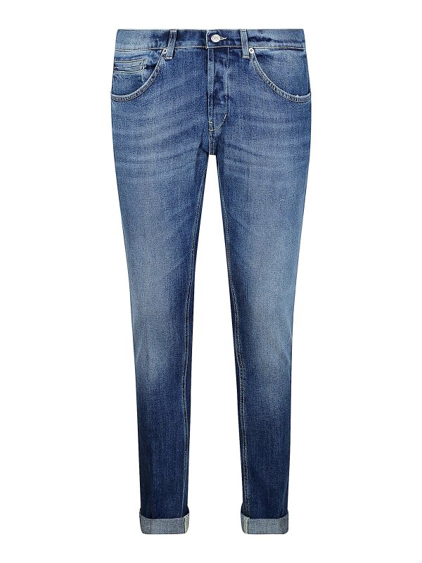 DONDUP: ストレートジーンズ - ストレートジーンズ - ブルー