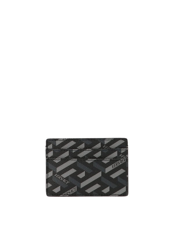 VERSACE: wallets & purses - Monogram Logo Card Holder