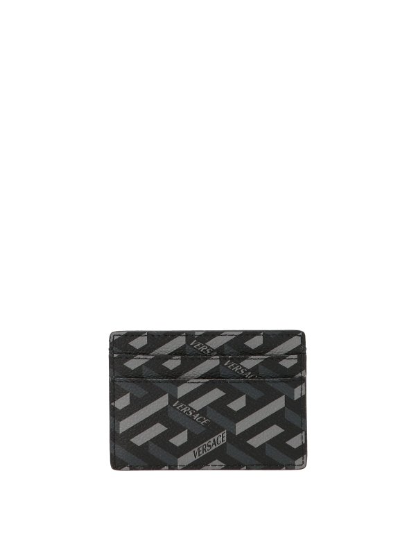 VERSACE: wallets & purses online - Monogram Logo Card Holder