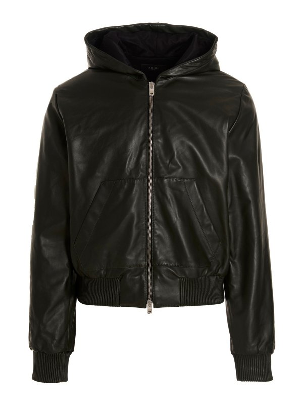 AMIRI: Vestes en cuir - Blouson En Cuir - Vert