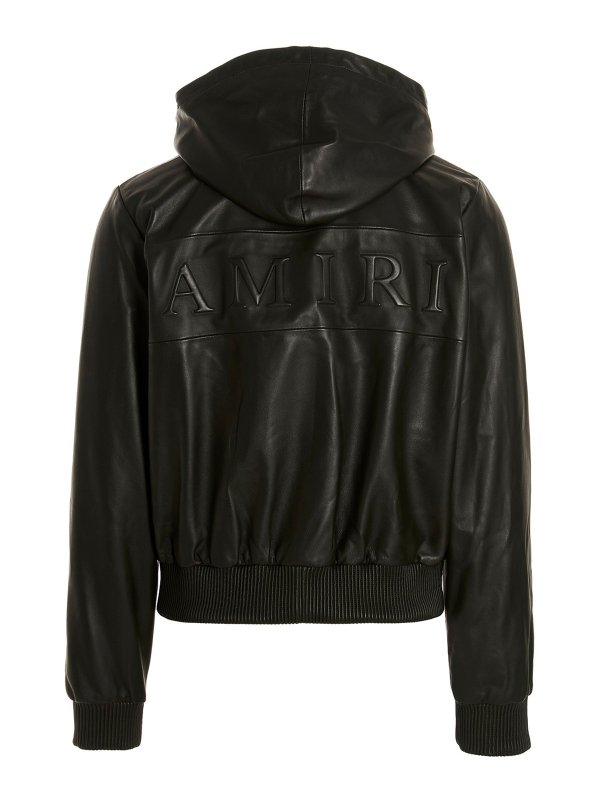 AMIRI: Vestes en cuir online - Blouson En Cuir - Vert