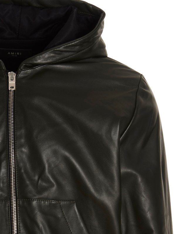 iKRIX AMIRI: Vestes en cuir - Blouson En Cuir - Vert