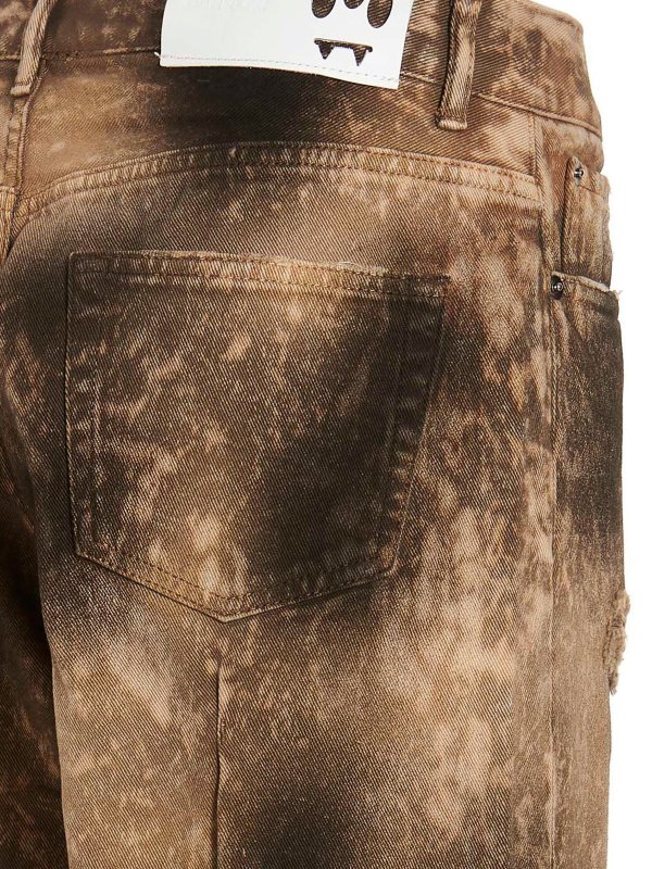 Bleached and ripped jeans shop online: BARROW