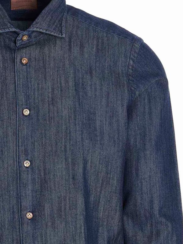iKRIX BORRIELLO NAPOLI: shirts - Denim shirt