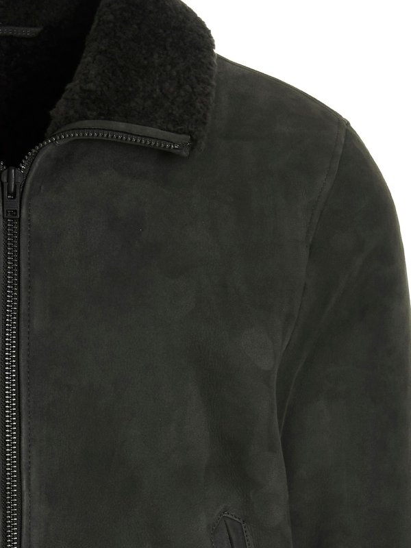 Shearling suede jacket shop online: CLOSED