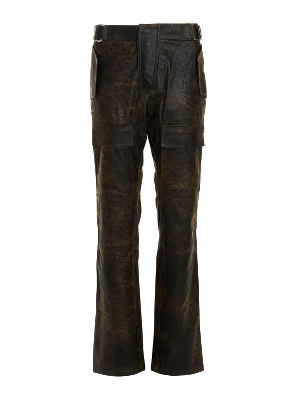 MISBHV: leather trousers - Leather-effect fabric pants