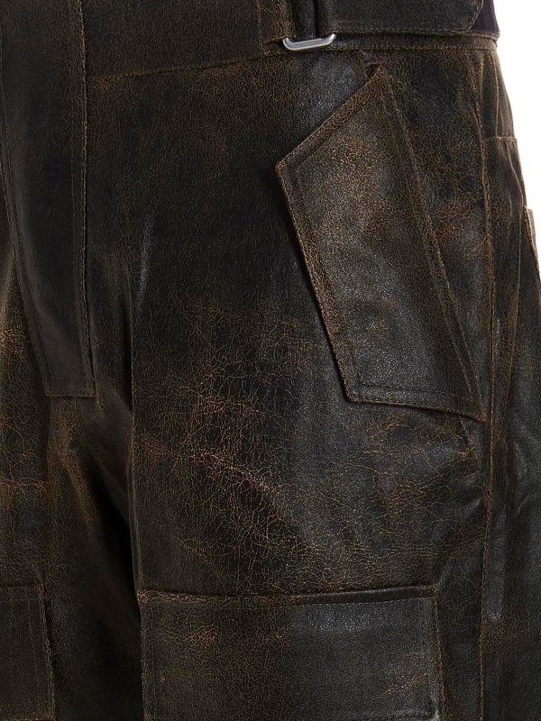 iKRIX MISBHV: leather trousers - Leather-effect fabric pants