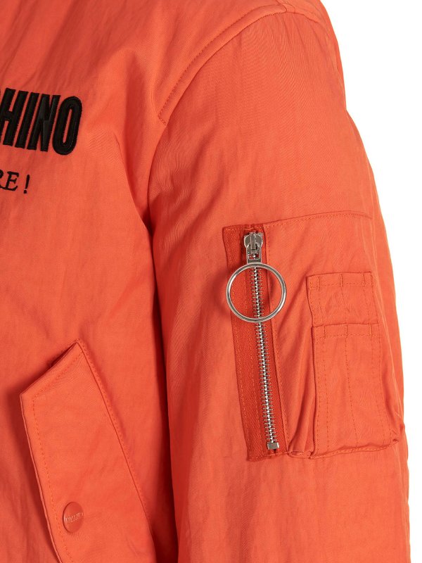 Logo bomber jacket shop online: MOSCHINO