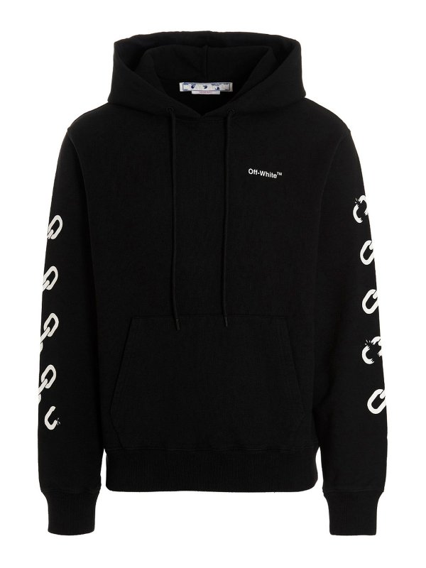 Off-White Chain Arrow hoodie - Black - Men
