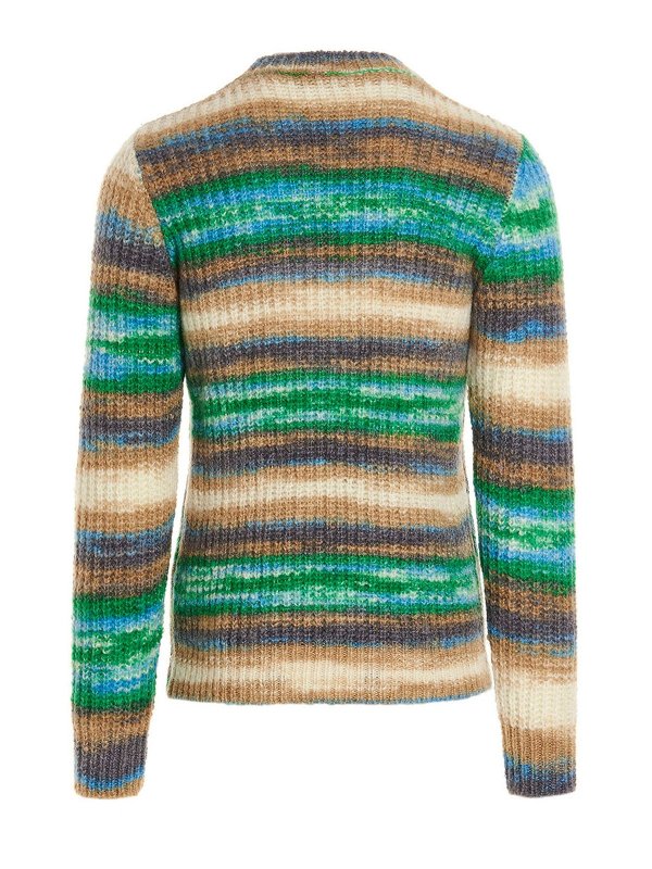 ROBERTO COLLINA: Strickpullover mit Rundhalsausschnitt online - Rundhalspullover - Bunt