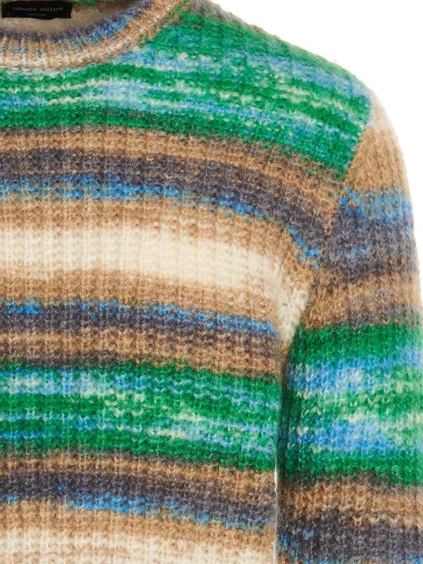 iKRIX ROBERTO COLLINA: Strickpullover mit Rundhalsausschnitt - Rundhalspullover - Bunt