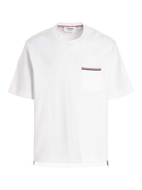 THOM BROWNE: t-shirts - Pocket t-shirt