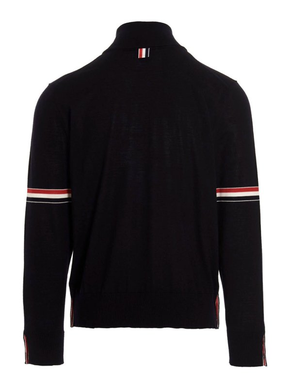 THOM BROWNE: Turtlenecks & Polo necks online - Logo band turtleneck sweater