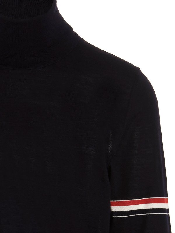 iKRIX THOM BROWNE: Turtlenecks & Polo necks - Logo band turtleneck sweater