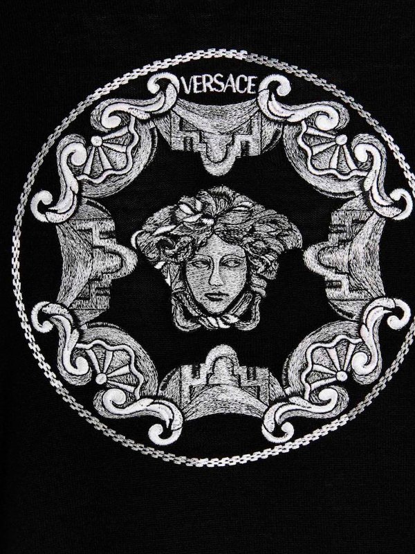 Logo embroidery sweater shop online: VERSACE