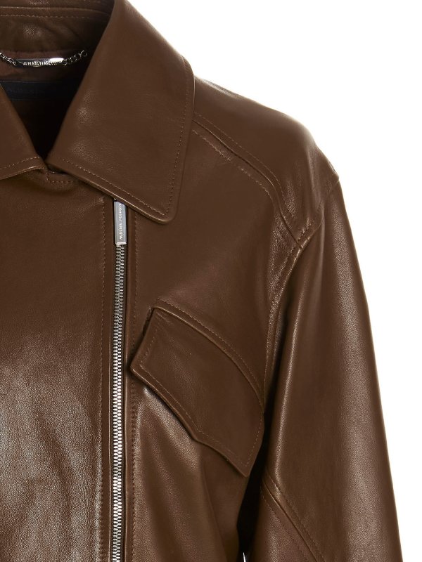 iKRIX ALBERTA FERRETTI: レザージャケット - レザージャケット - ブラウン