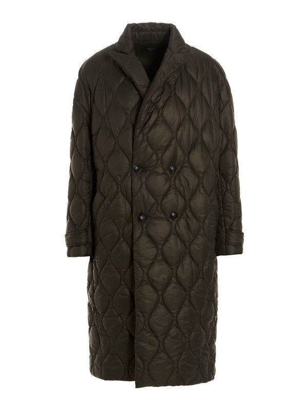 AMIRI: trench coats - Long quilted trench coat