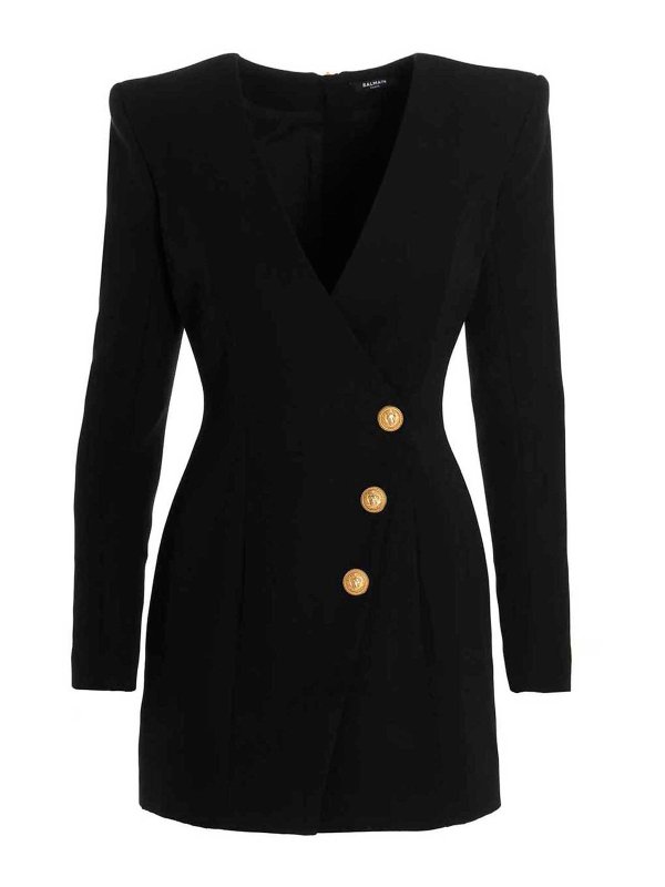 Balmain: ショートドレス - ショートドレス - 黒