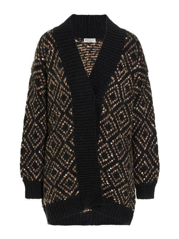 BRUNELLO CUCINELLI: cardigans - Sequin cardigan