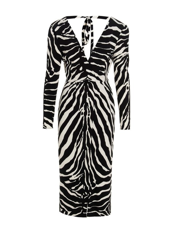 DOLCE & GABBANA: knee length dresses - Zebra dress