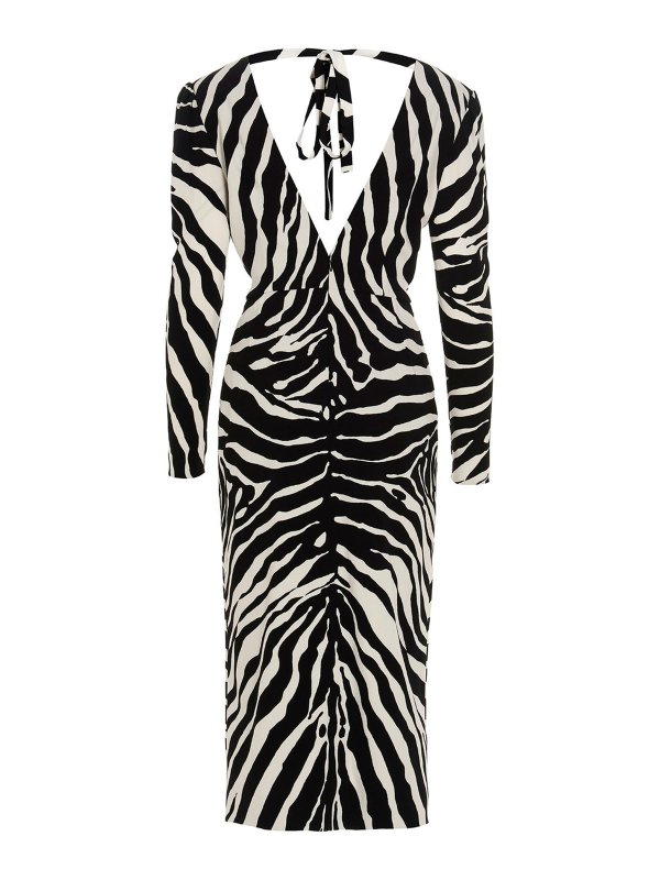 DOLCE & GABBANA: knee length dresses online - Zebra dress
