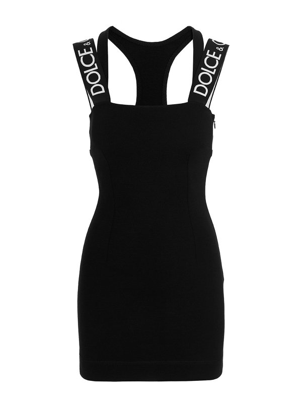 DOLCE & GABBANA: ショートドレス - ショートドレス - 黒