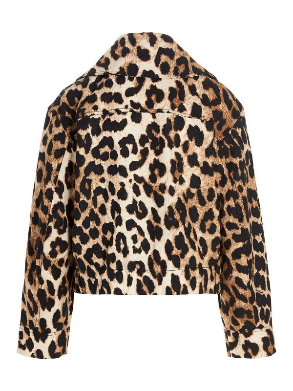 GANNI: casual jackets online - Leopard jacket