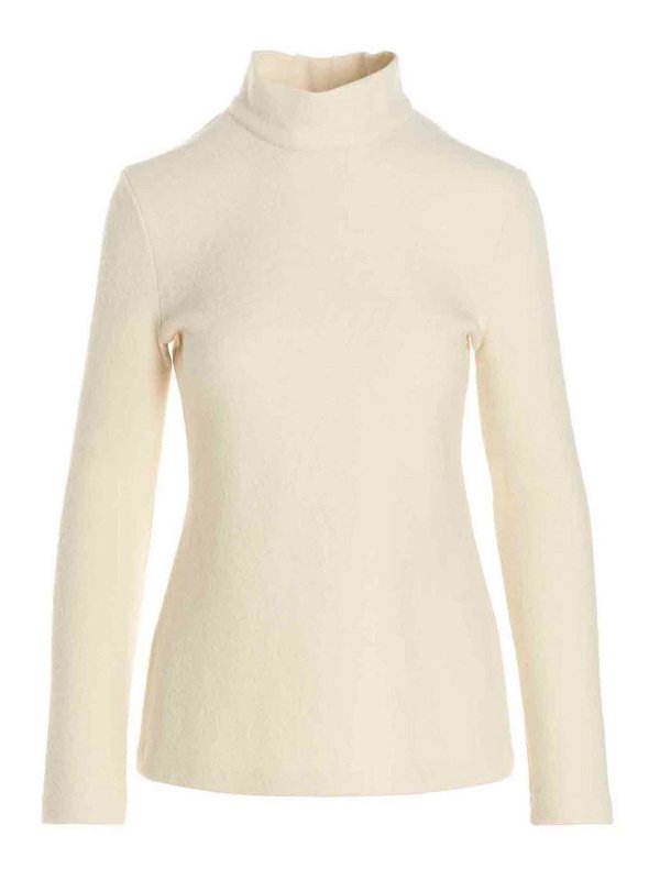 JIL SANDER: Col roulé & Col polo - Pull Col Roulé - Blanc