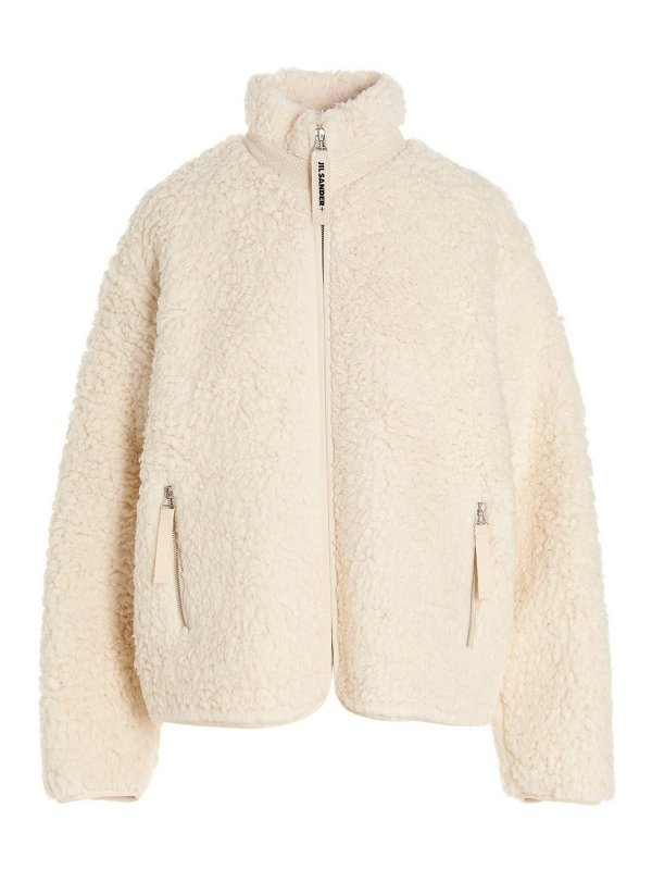 JIL SANDER: Sweatshirts & Sweaters - Teddy cotton jacket