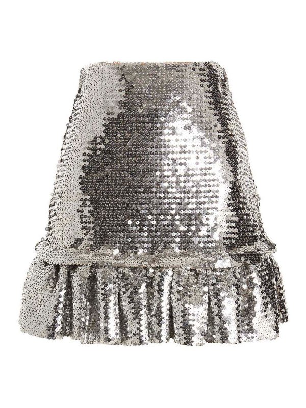 PACO RABANNE: Miniröcke - Minirock - Silber