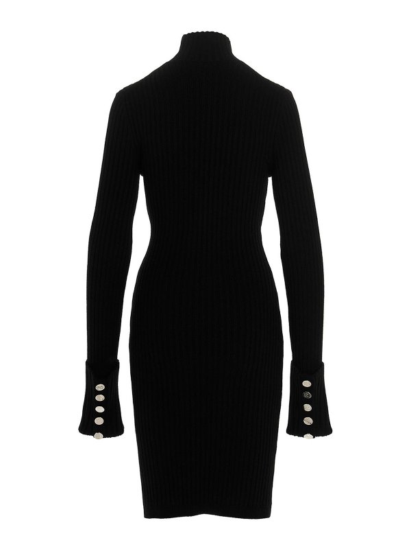 PACO RABANNE: knee length dresses online - Wool robe dress