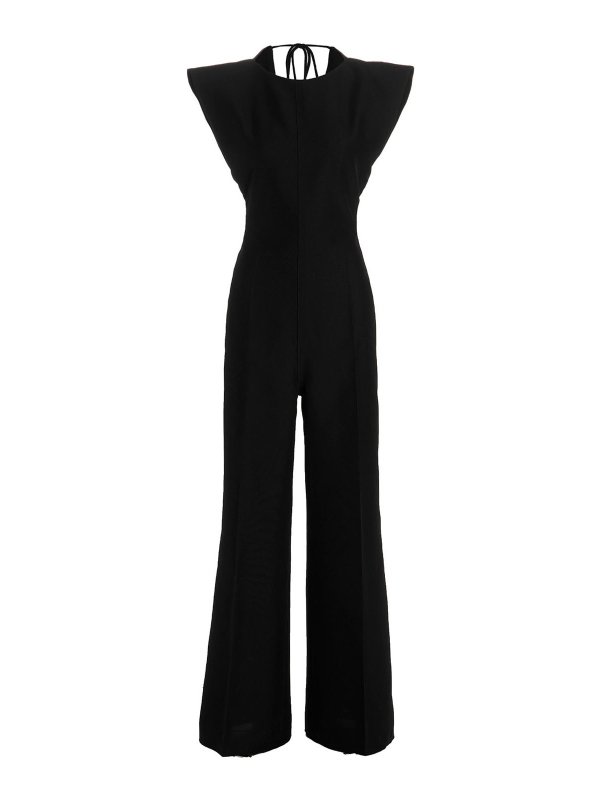 PHILOSOPHY DI LORENZO SERAFINI ジャンプスーツ　黒 Philosophy Di Lorenzo Serafini ストラップレス ワイドジャンプ