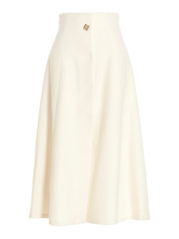 Rochas: Jupes longues - Jupe Longue - Blanc